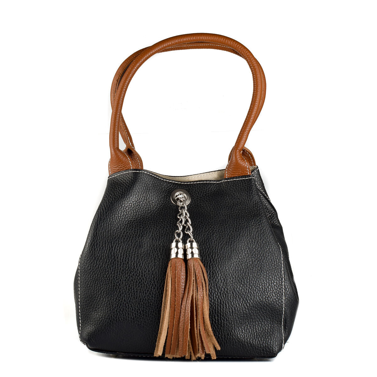 Bolso Mujer Anna Morellini WB113267-BLACK-LEATH Negro 21 x 22 x 12 cm