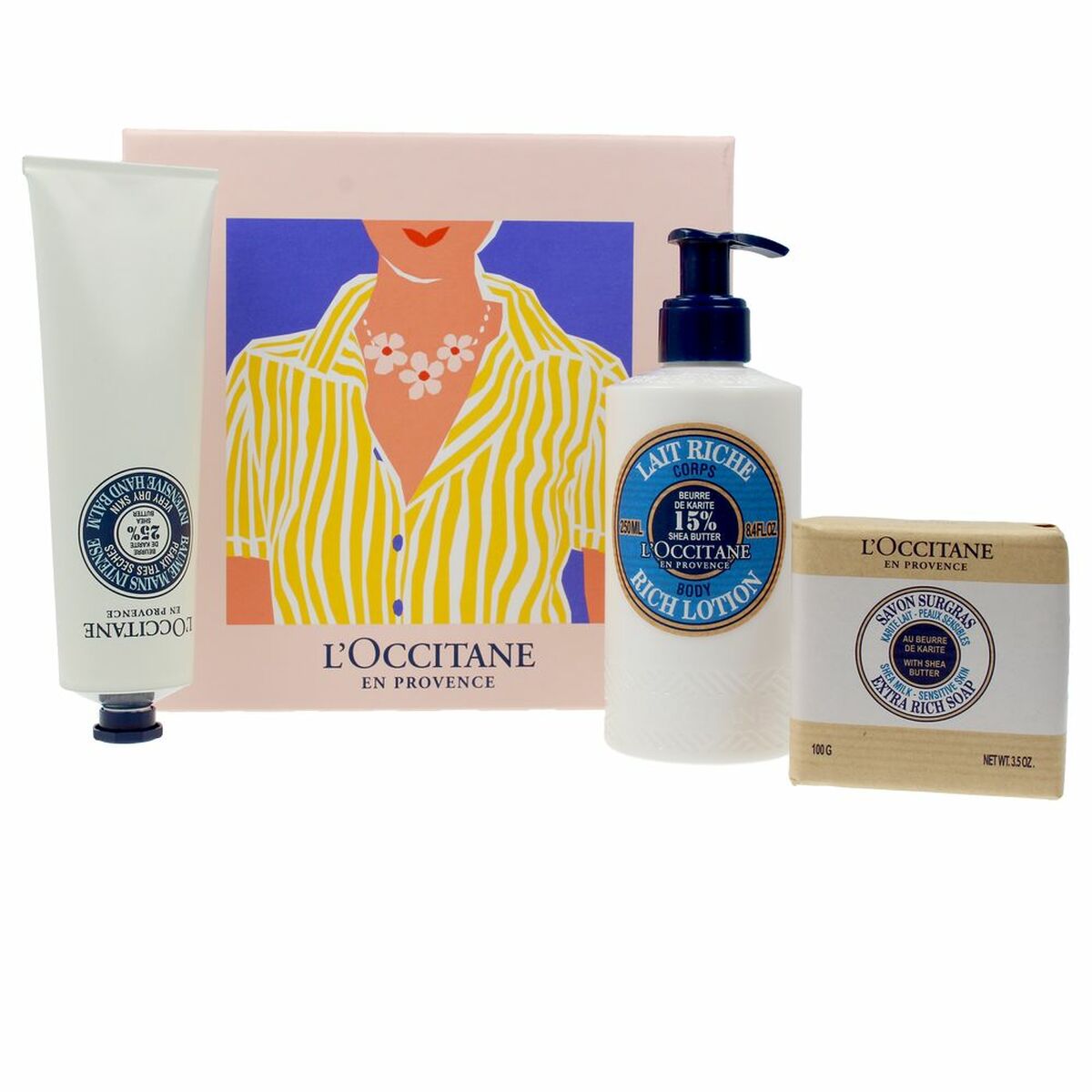 Set de Cosmética Unisex L'Occitane En Provence Karite Lait Ultra Riche Corps (3 pcs)