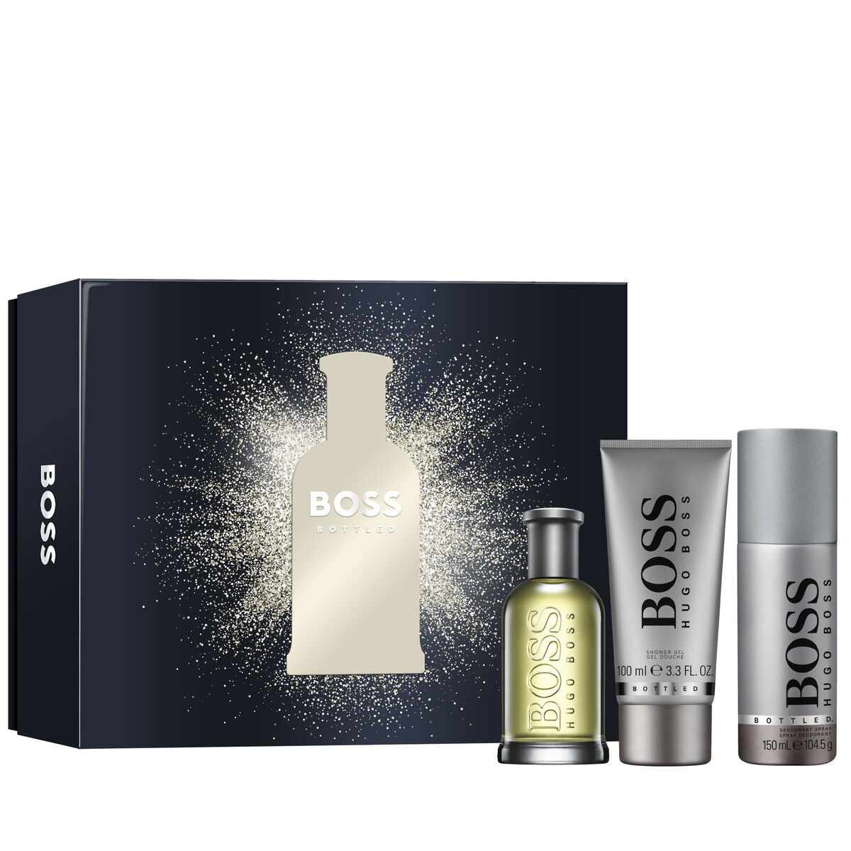 Set de Perfume Hombre Hugo Boss EDT Bottled No 6 3 Piezas