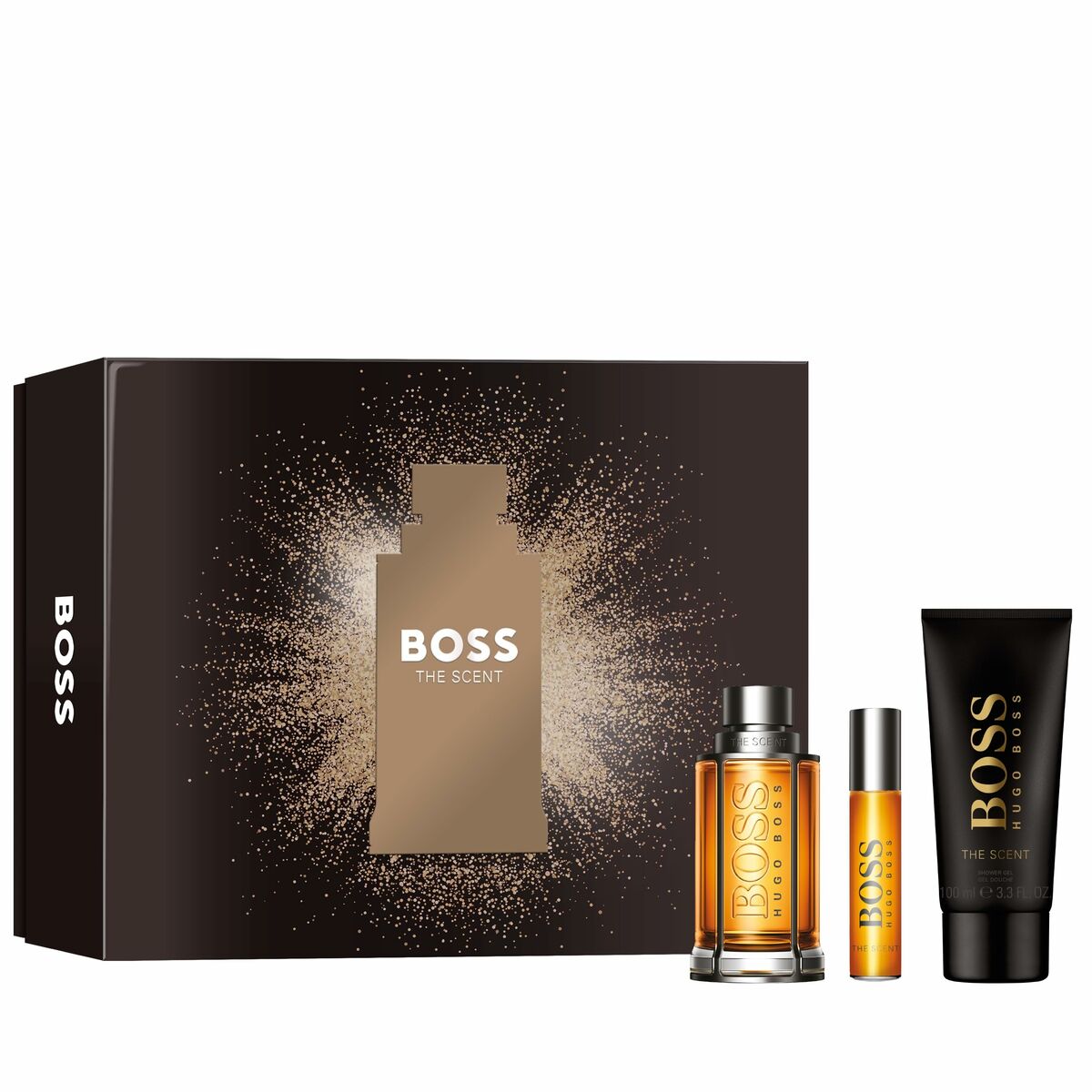 Set de Perfume Hombre Hugo Boss EDT BOSS The Scent 3 Piezas