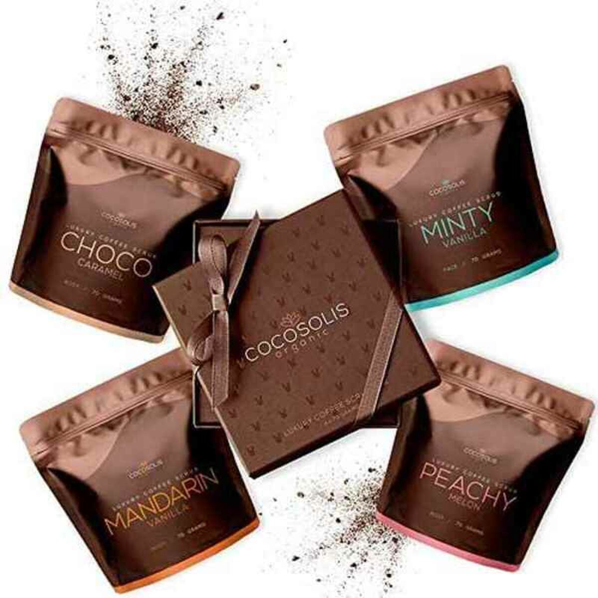 Limpiador Exfoliante Luxury Coffee Scrub Box Cocosolis (4 x 70 ml)