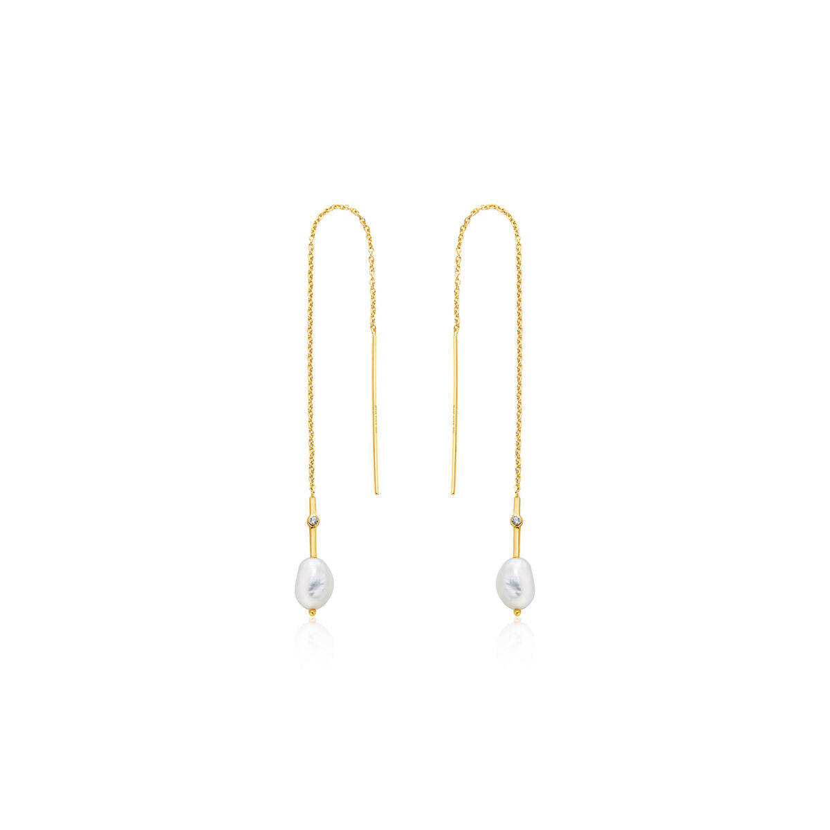Pendientes Mujer Ania Haie E019-01G Plata de ley 4 cm
