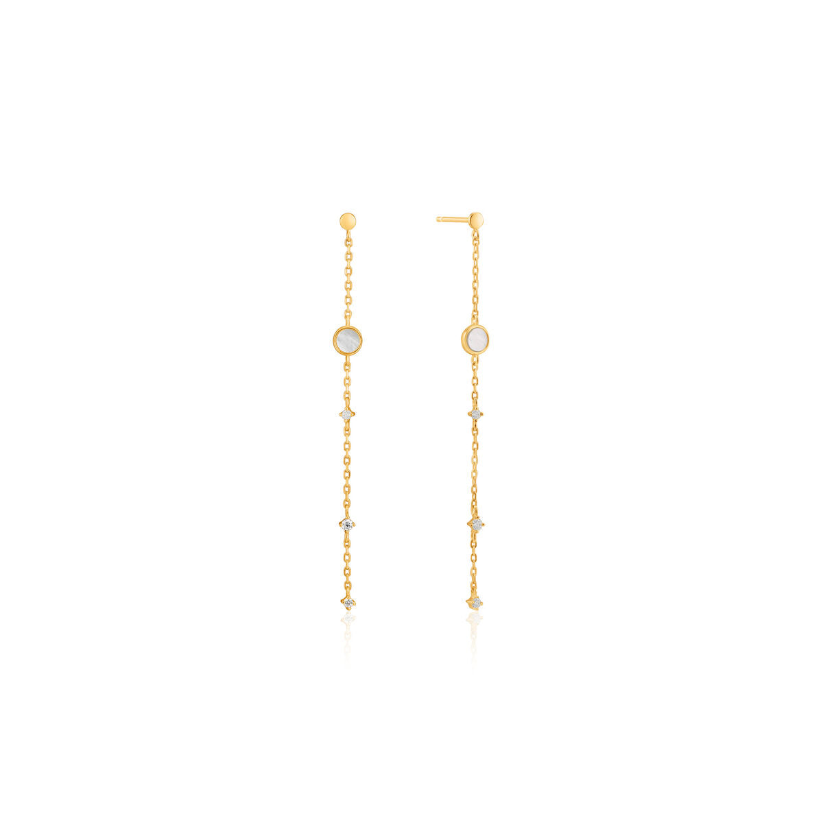 Pendientes Mujer Ania Haie E022-02G Plata de ley 3 cm