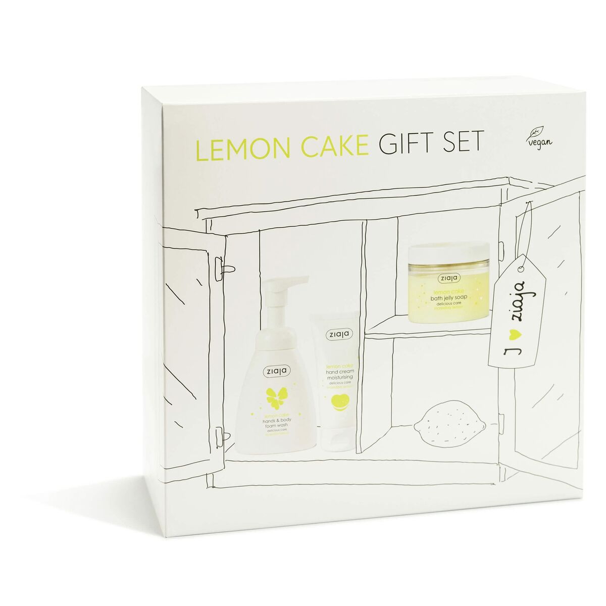 Set de Cosmética Unisex Ziaja Lemon Cake 3 Piezas