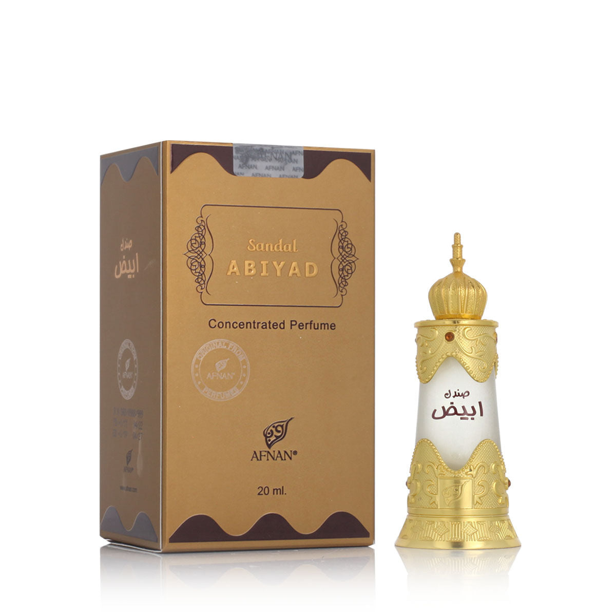 Aceite de fragancia Afnan Abiyad Sandal (20 ml)