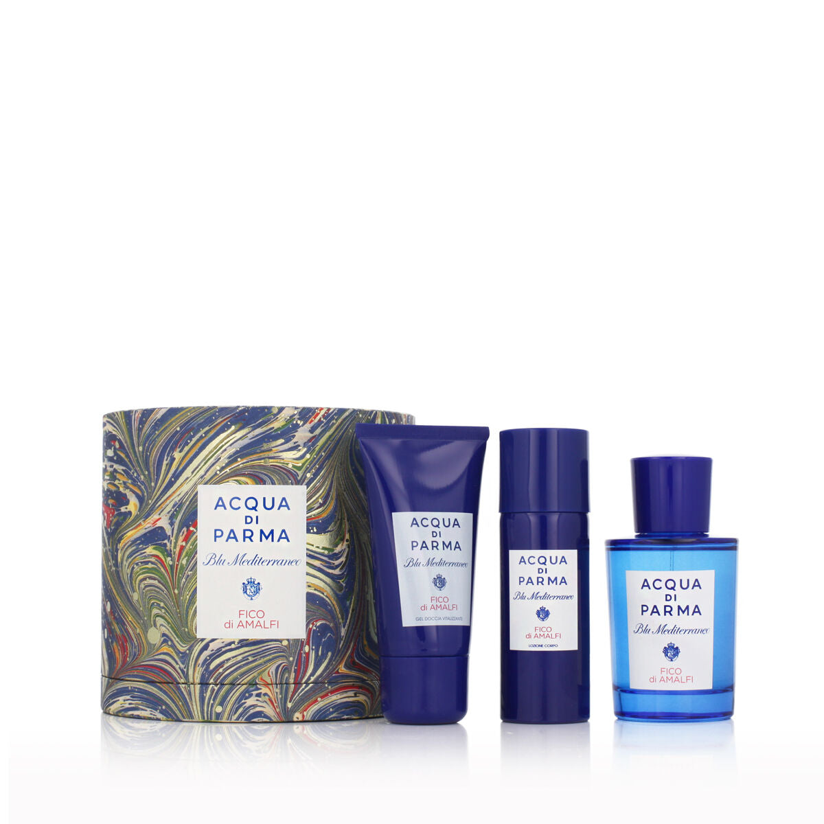 Set de Perfume Unisex Acqua Di Parma EDT Blu Mediterraneo Fico Di Amalfi 3 Piezas