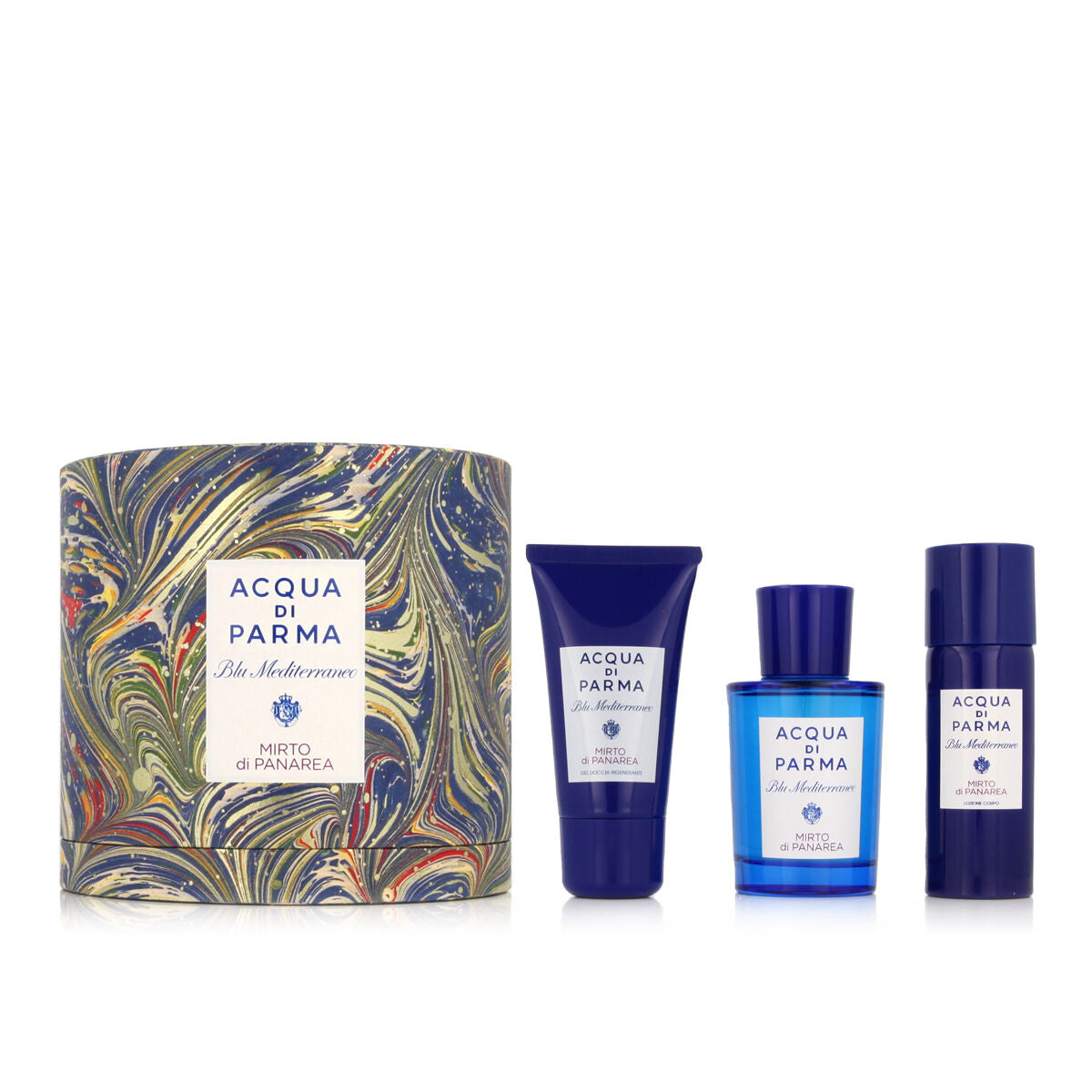 Set de Perfume Unisex Acqua Di Parma 3 Piezas Blu Mediterraneo Mirto Di Panarea