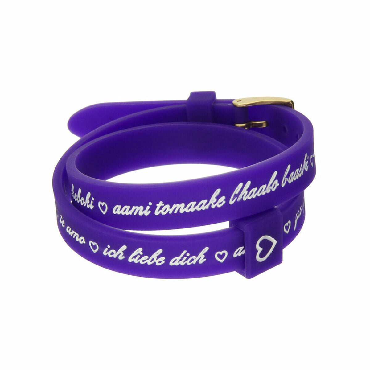 Pulsera Mujer il mezzometro I LOVE YOU GOLD - BRACCIALE IN SILICONE/SILICONE BRACELET