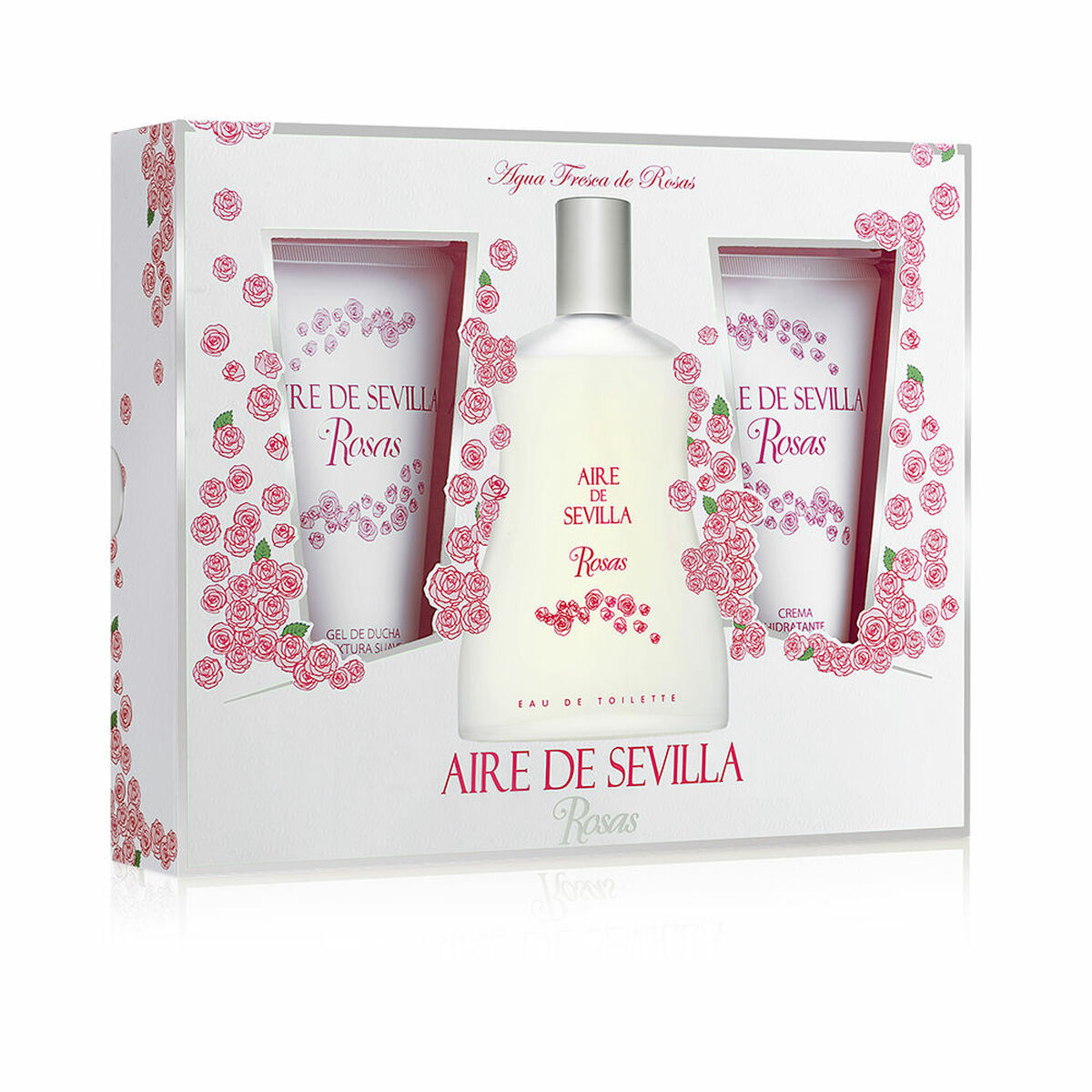 Set de Perfume Mujer Aire Sevilla Rosas 3 Piezas