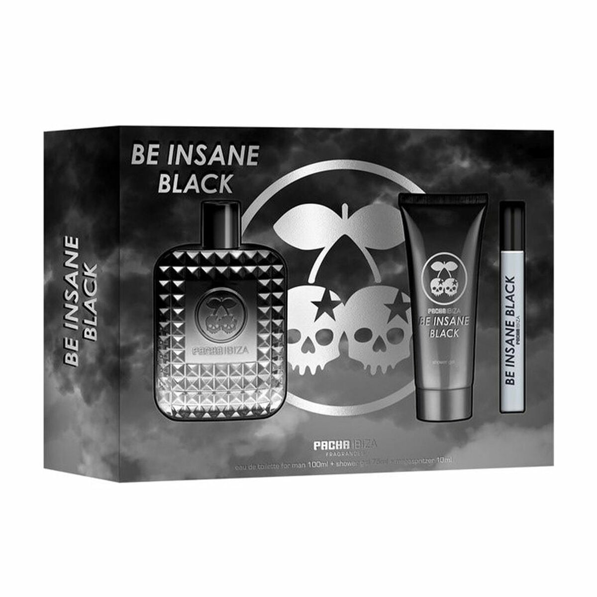 Set de Perfume Hombre Pacha Ibiza Be Insane Black Men 3 Piezas