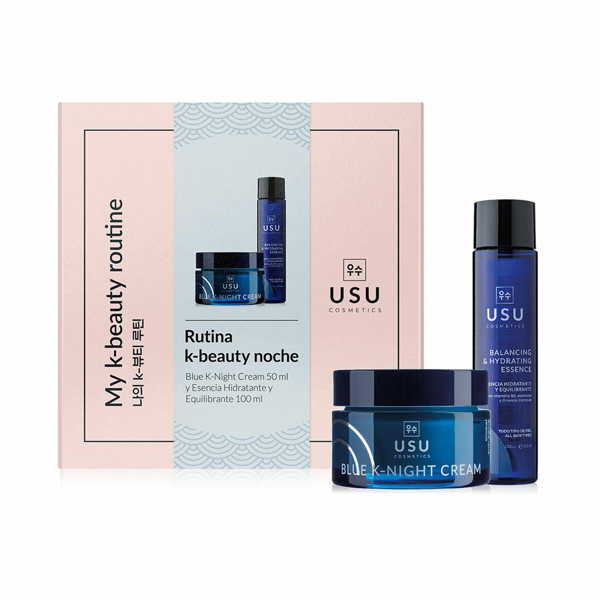 Set de Cosmética Unisex USU Cosmetics My K-Beauty Night Rutine 2 Piezas