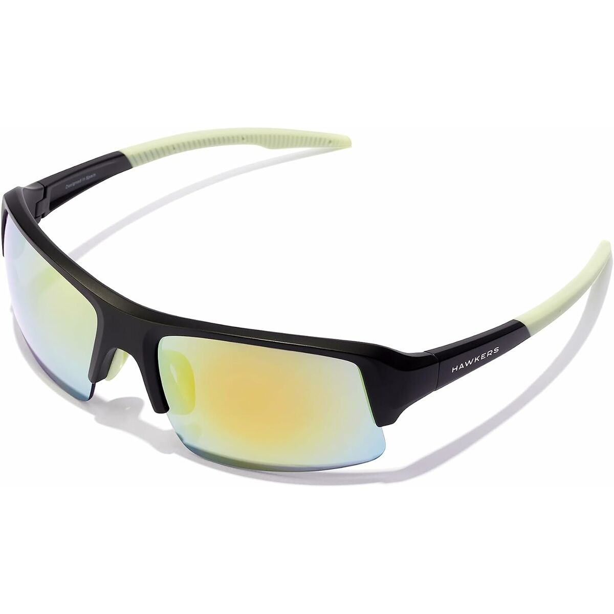 Gafas de Sol Unisex Hawkers Bat Ø 45 mm Amarillo Negro