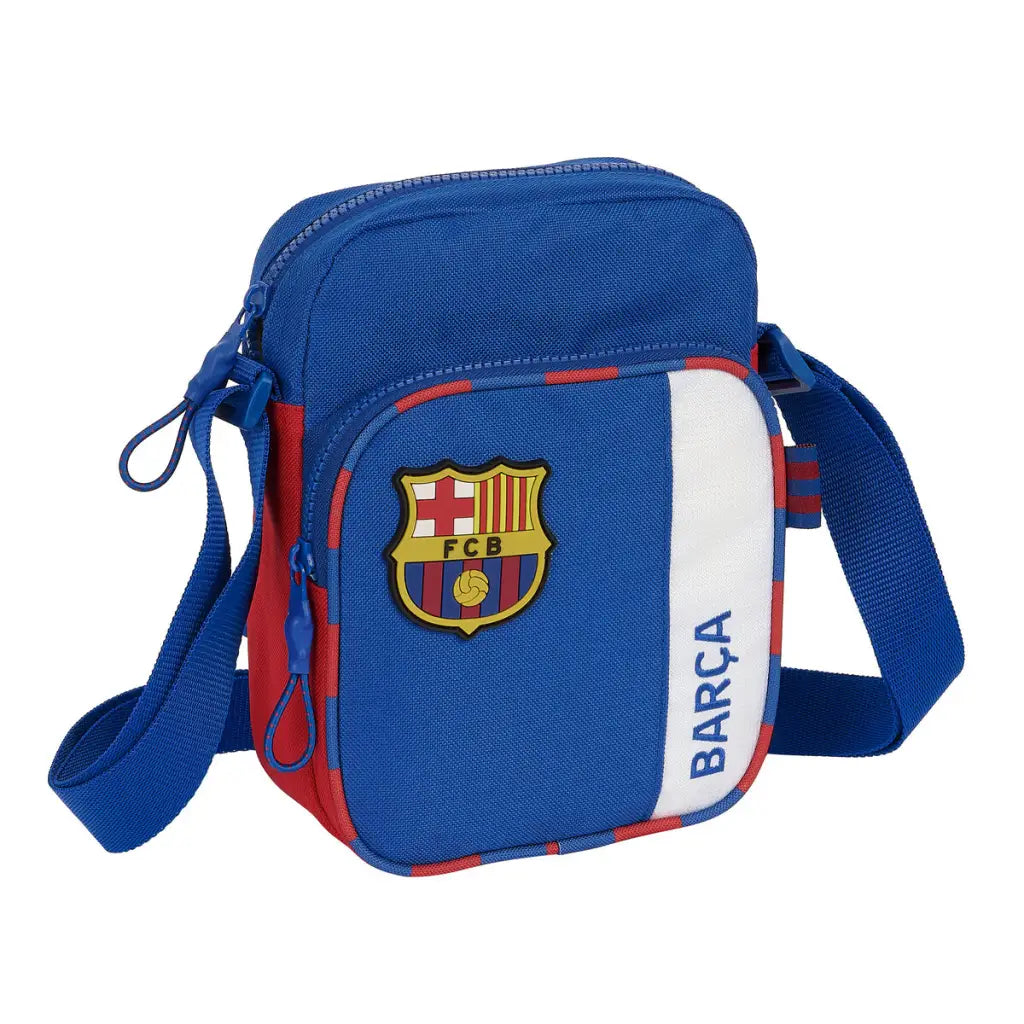 Bolso Bandolera F.C. Barcelona Azul Granate 16 x 22 6 cm