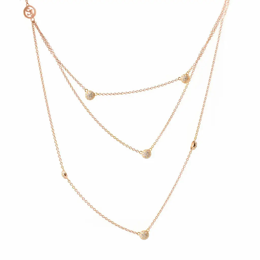 Collar Mujer Sif Jakobs C1050 - 3 - CZ - RG (25 cm)
