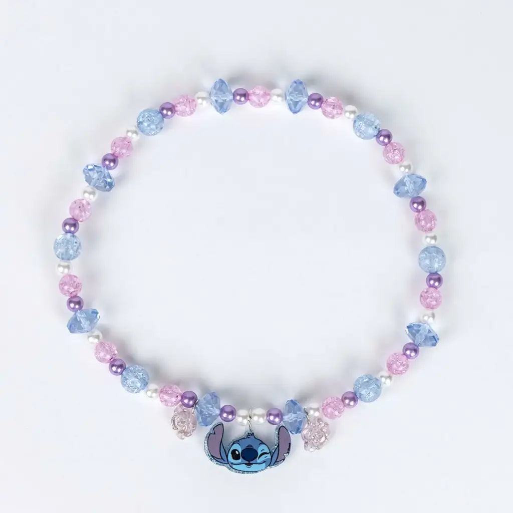 Collar Niña Stitch Azul Morado - Joyería