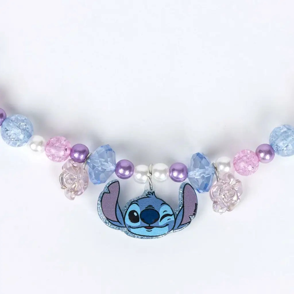 Collar Niña Stitch Azul Morado - Joyería