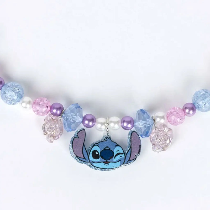 Collar Niña Stitch Azul Morado - Joyería