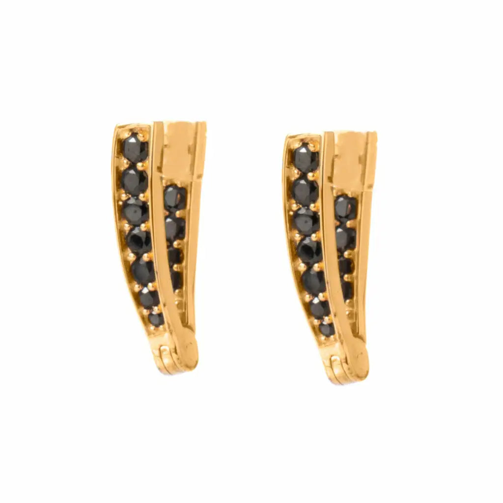 Pendientes Mujer Sif Jakobs E1024 - BK - RG 2 cm - Joyería