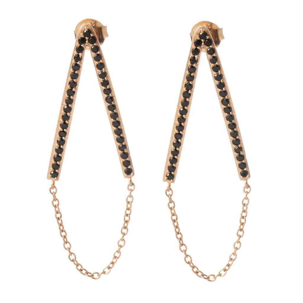 Pendientes Mujer Sif Jakobs SJ - E1009 - BK(RG) 3 cm