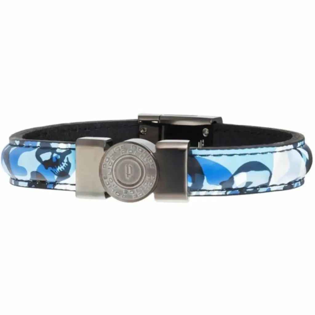 Pulsera Hombre Police PJ25556BLU.03 - S Cuero - Joyería