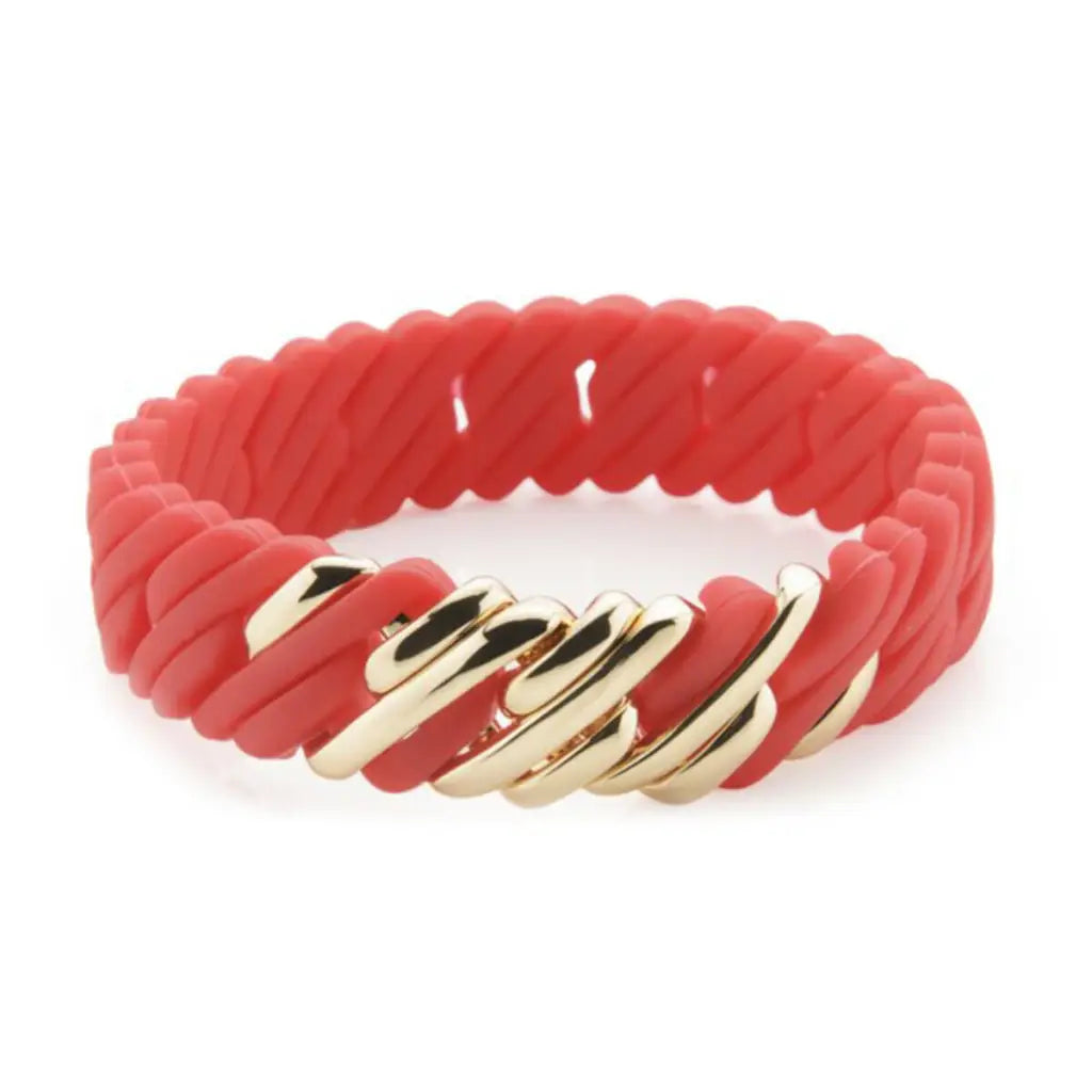 Pulsera Mujer TheRubz 02 - 100 - 418 Rojo Silicona Acero