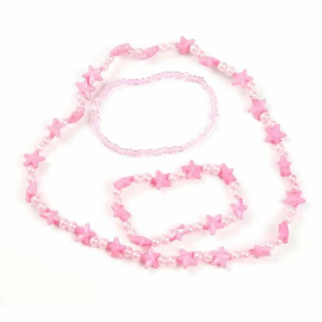 Set Collar y Pulseras Inca Rosa Infantil - Joyería Niña