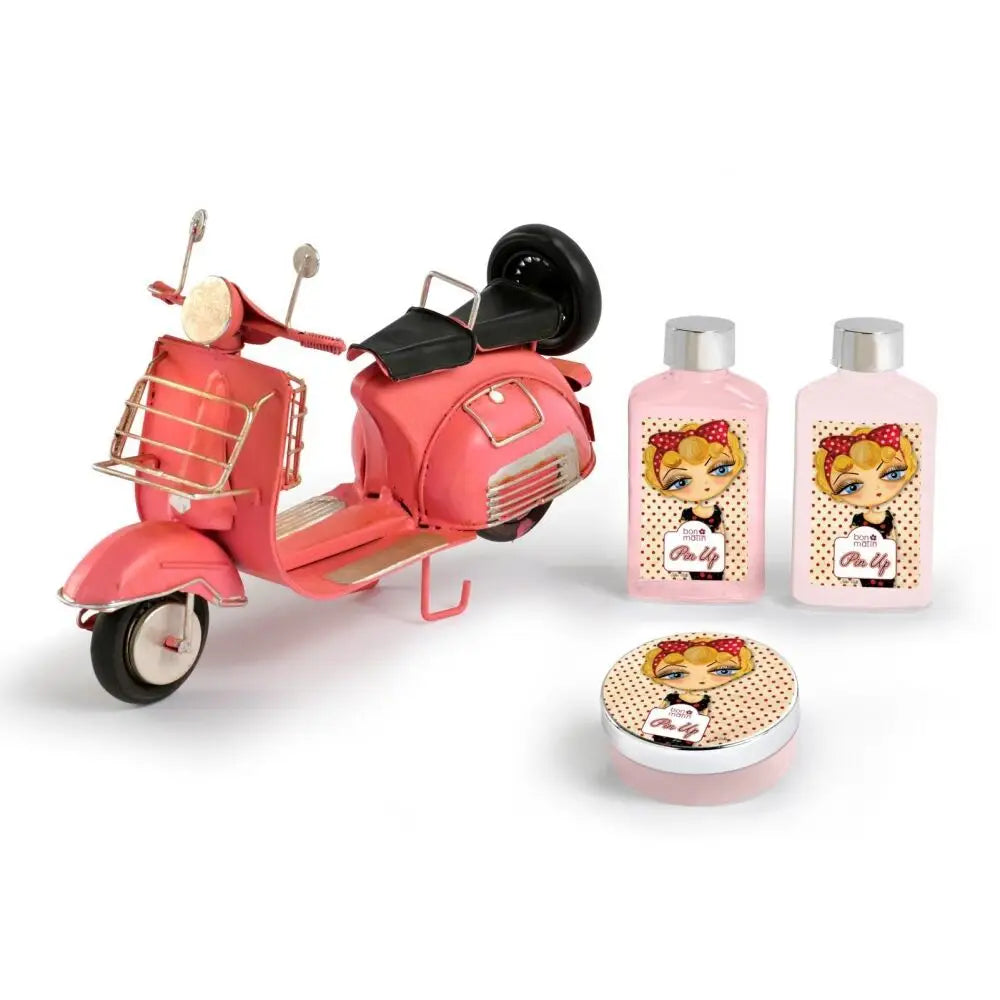 Set de Baño Lorenay Bon Matin Pin Up Vespa (3 pcs)