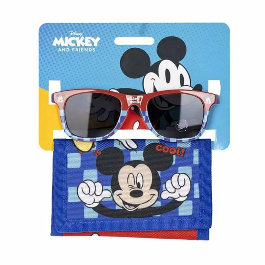 Set de Gafas Sol y Cartera Mickey Mouse 2 Piezas Azul