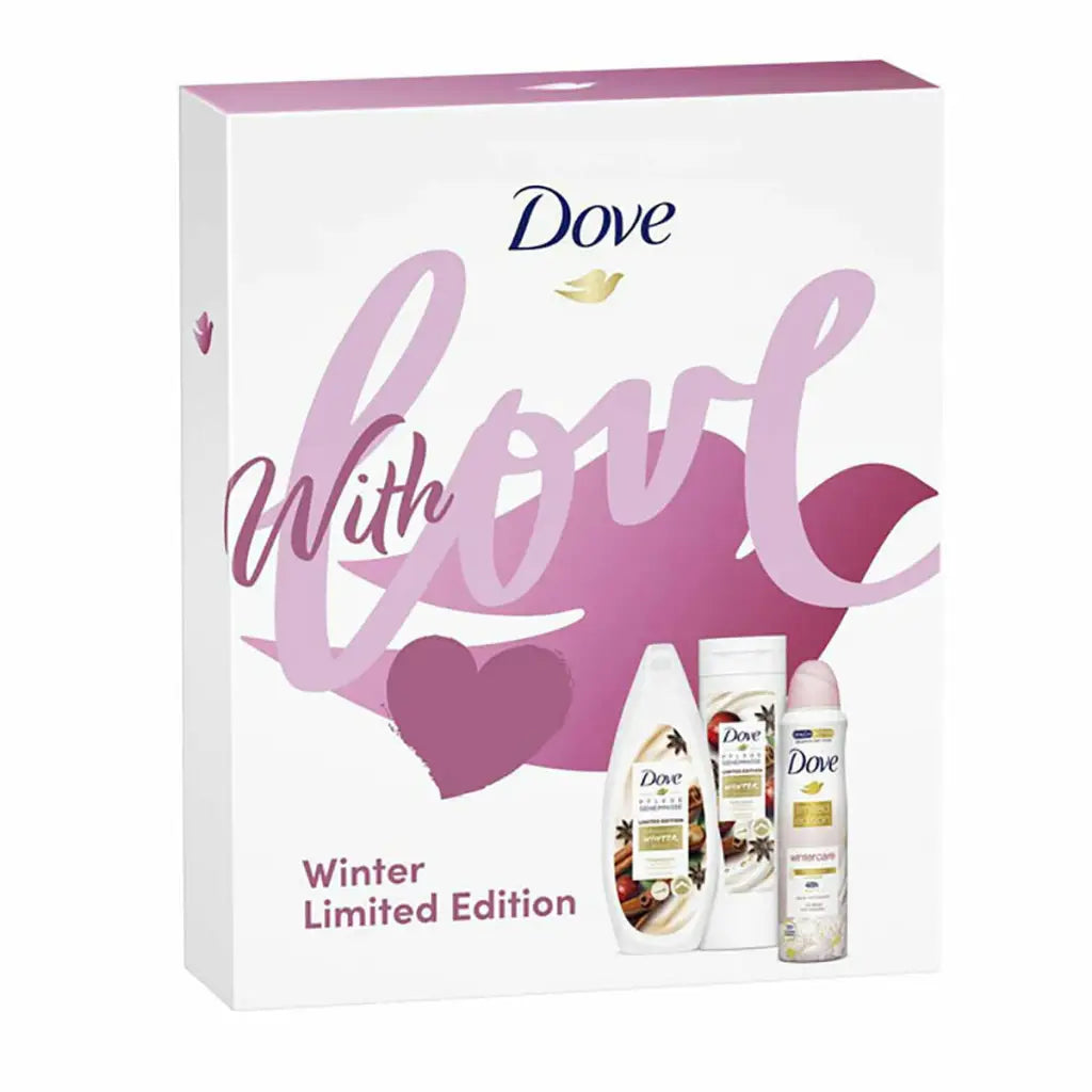 Set de higiene Dove Love Winter 3 Piezas - Belleza Baño e