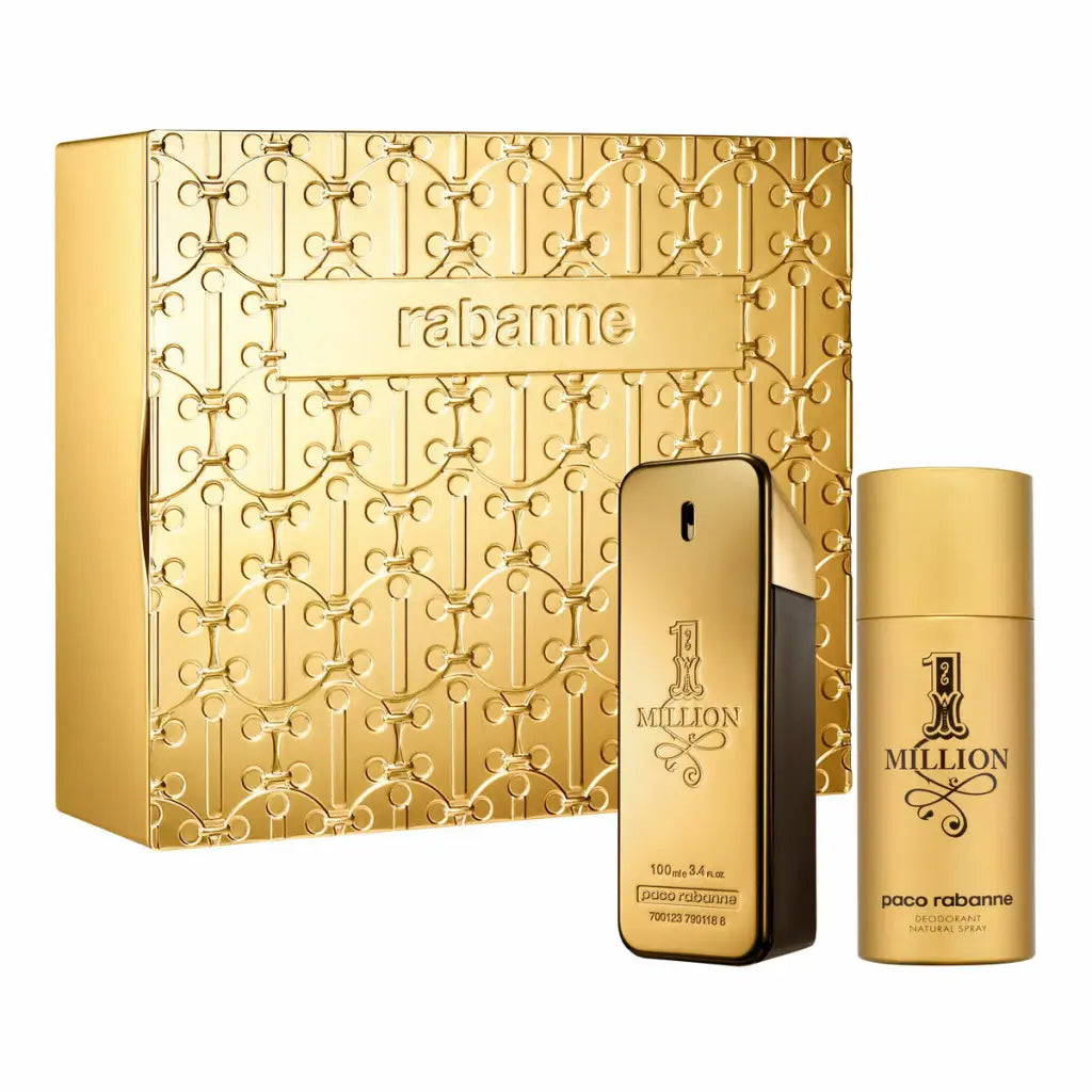 Set de Perfume Hombre Paco Rabanne EDT One million 2 Piezas